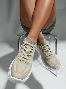 Cuccoo Minimalist Breathable Running Shoes - Apricot - View 4