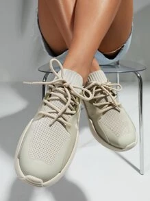 Minimalist Breathable Running Shoes - Apricot - View 4