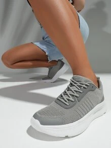 CUCCOO BASICS Minimalist Breathable Running Shoes - Grey - View 2