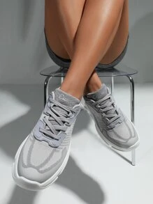 Cuccoo Minimalist Breathable Running Shoes Trainers - Grey - View 4