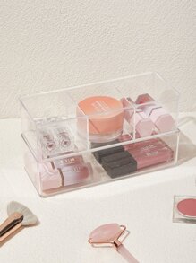 SHEIN Organizador de maquillaje apilable con compartimentos sin BPA BASIC LIVING