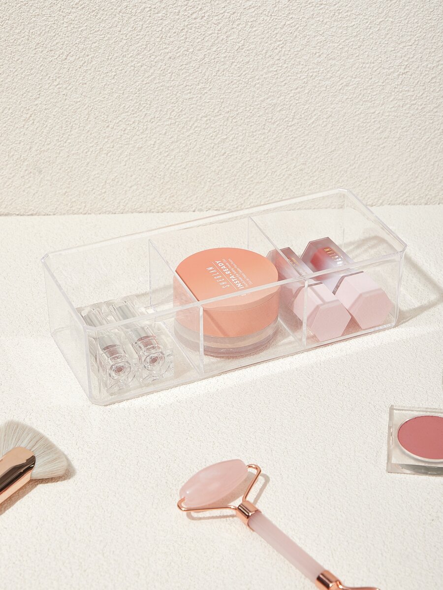 SHEIN Organizador de maquillaje apilable con compartimentos sin BPA BASIC LIVING