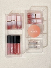 SHEIN Organizador de maquillaje apilable con compartimentos sin BPA BASIC LIVING