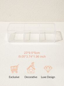 SHEIN Organizador de maquillaje apilable con compartimentos sin BPA BASIC LIVING