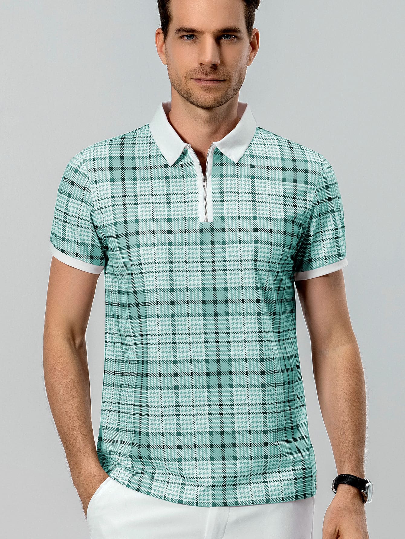 Plaid polo shirt Clearance