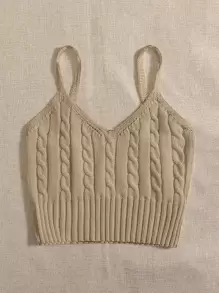 Chiquease Cable Knit Cami Top