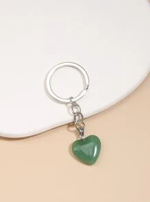 Llavero colgante de corazón - Verde - Ver 1