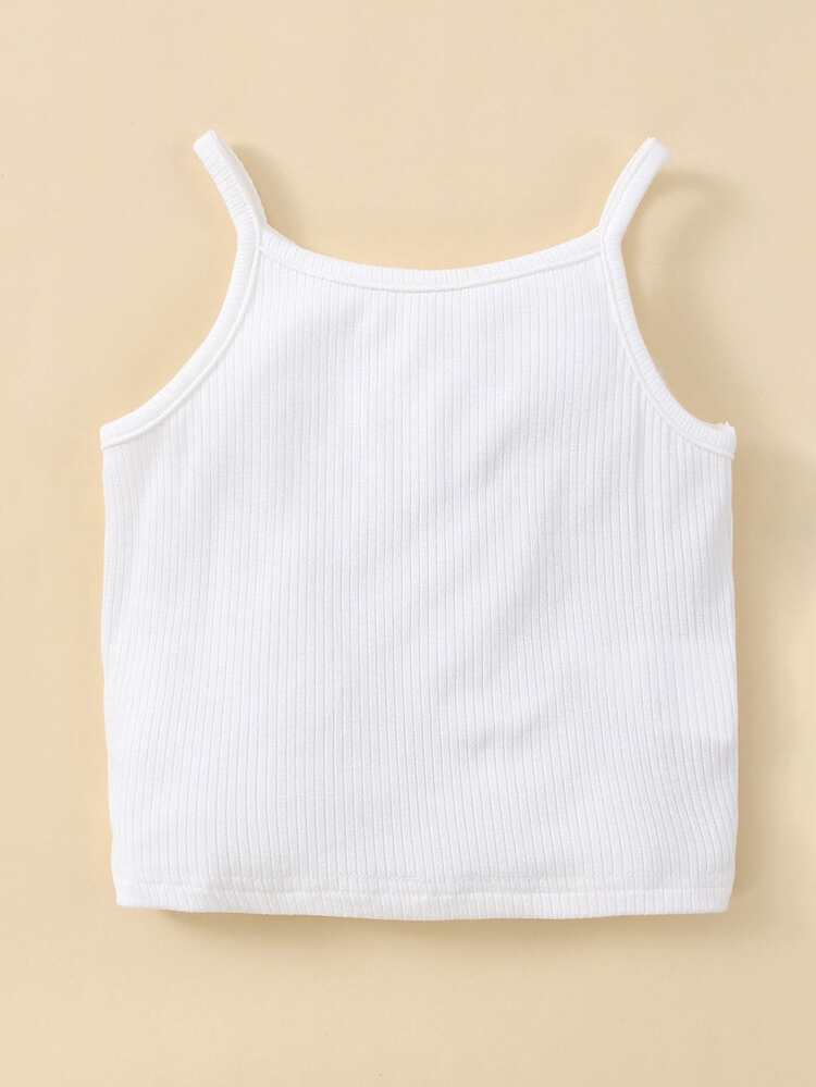 Baby Fake Pocket Jacket & Cami Top & Shorts - Multicolor - View 7