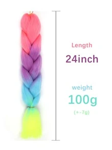 1pc Ombre Long Synthetic Hair Braid