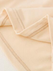 SHEIN 少女時尚休閒萌趣卡通字母印花短袖圓領T恤，三件套裝 - 彩色 - 查看 5