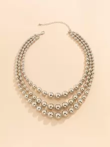 Minimalist Beaded Layered Necklace