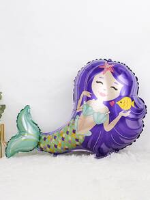 2pcs Mermaid Shaped Balloon