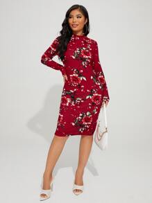 SHEIN SXY Đầm Hoa Thanh lịch - Nhiều màu - Xem 1