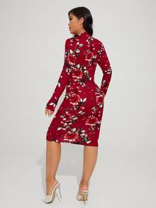 SHEIN SXY Đầm Hoa Thanh lịch - Nhiều màu - Xem 2