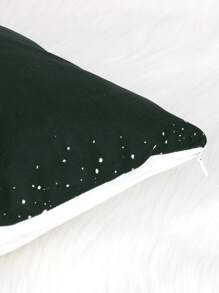 Funda de cojín con estampado de constelación sin relleno - Blanco y Negro - Ver 2