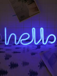 字母設計熒光燈 - 藍色 - 查看 5