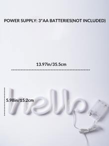 字母設計熒光燈 - 藍色 - 查看 8