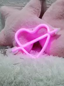 Heart Shaped Neon Light - Pink - View 4