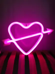 Heart Shaped Neon Light - Pink - View 6