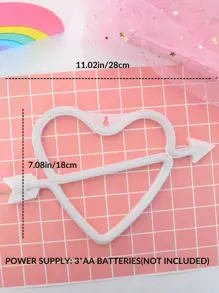 Heart Shaped Neon Light - Pink - View 7
