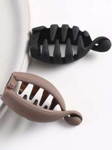 2/4pcs Pack Banana Hair Clips, Vertical Hair Clamp, Twist Clip, Ponytail Holder Hair Accessories For Women With Thin Hair Claw Clips Hair Claws Hair Barrettes, School Stuff, Head Accessories, Hairpin - Multicolor - View 2