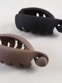 2/4pcs Pack Banana Hair Clips, Vertical Hair Clamp, Twist Clip, Ponytail Holder Hair Accessories For Women With Thin Hair Claw Clips Hair Claws Hair Barrettes, School Stuff, Head Accessories, Hairpin - Multicolor - View 3