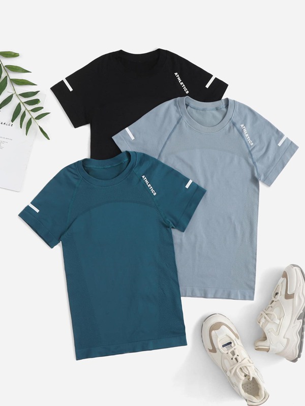 Easithlete Regata Esportiva com Gráfico de Letra, Top de Ginástica, Regata de Treino