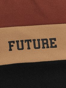 Manfinity VCAY Bộ hai mảnh Nam Dây kéo Túi Khối Màu Lá thư Sẵn sàng - Nhiều màu - Xem 4