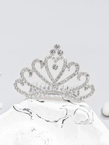 Niñitas Horquilla con diseño de diamante de imitación - Plateado - Ver 3