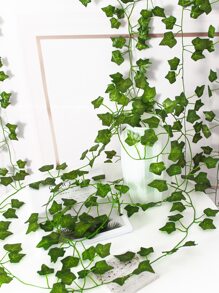 1 Stück/4 Stück künstliche dünne Blattranke Partydekoration für Garten, Hochzeit, Künstliche Pflanzen - Grün - Übersicht 4