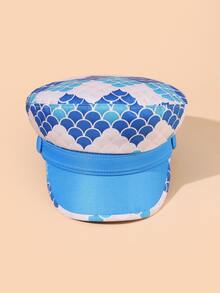 Gorra baker con estampado de escamas de pescado - Multicolor - Ver 3