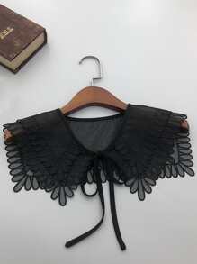 Mesh Dickey Collar - màu đen - Xem 5