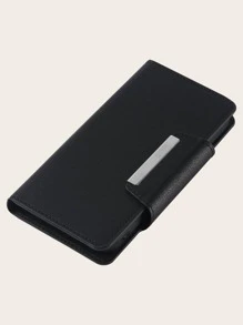 2 In 1 Plain Magnetic Car Phone Case - Black - View 2