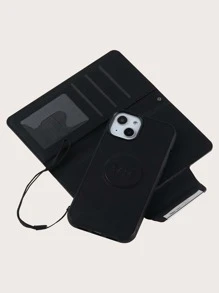 2 In 1 Plain Magnetic Car Phone Case - Black - View 3