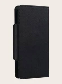 2 In 1 Plain Magnetic Car Phone Case - Black - View 4