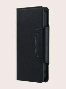 2 In 1 Plain Magnetic Car Phone Case - Black - View 5