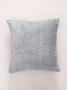 Miater Housse de coussin unicolore sans bourre