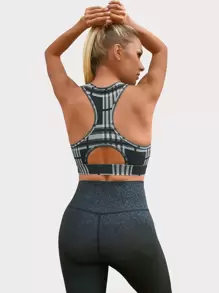 VUTRU High Support Zip Up Cut Out Sports Bra - Multicolor - View 2