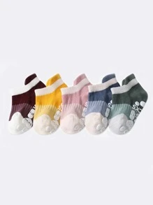 5pairs Baby Letter Graphic Socks - Multicolor - View 3