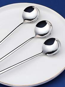 5入組長手柄勺 - 銀色 - 查看 3