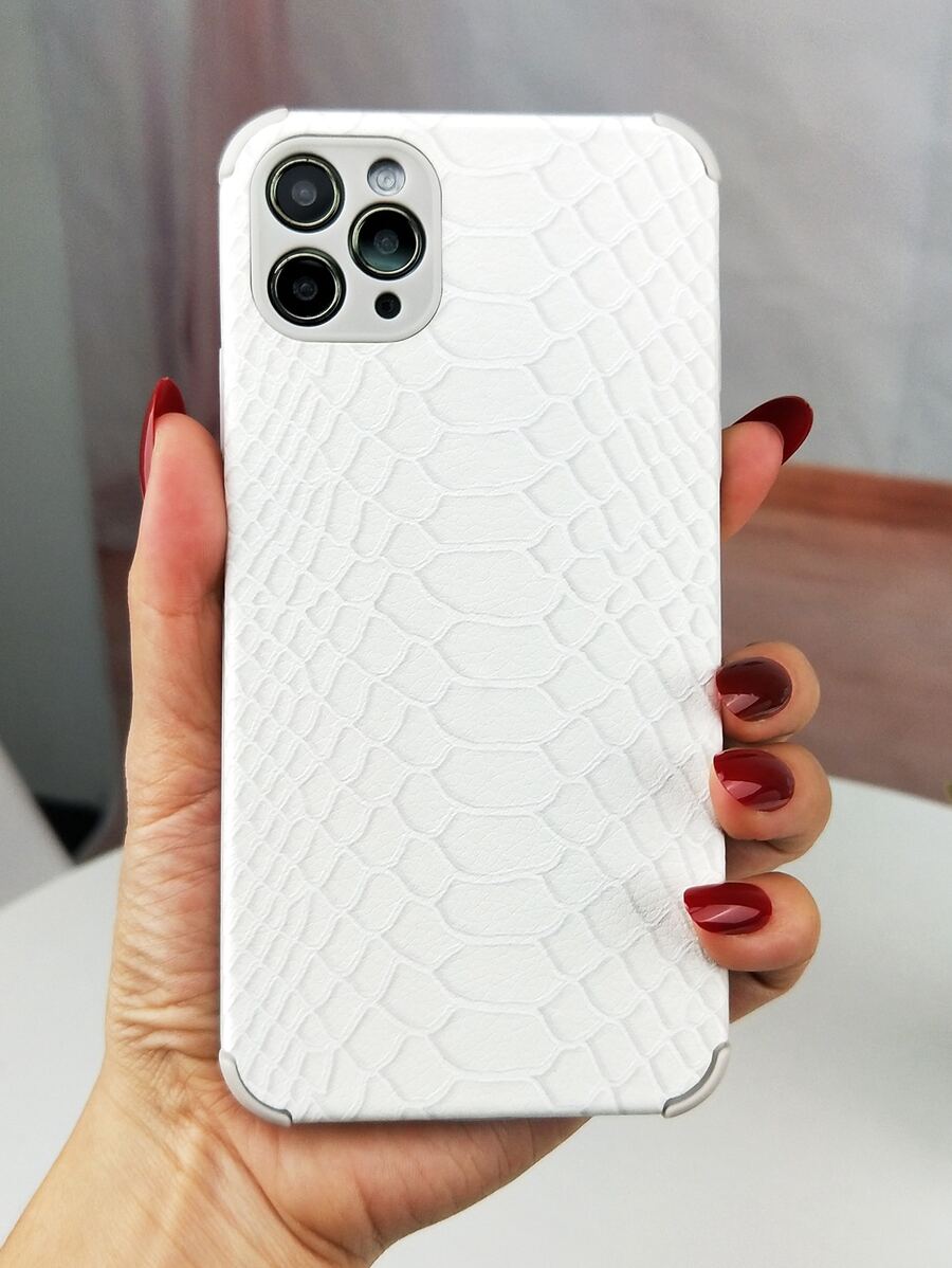 Ốp lưng điện thoại họa tiết cá sấu - trắng - Xem 1