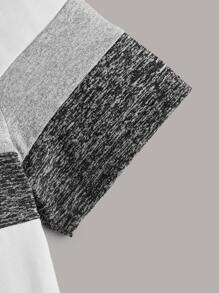 SHEIN Boys Colour Block Plants Print Tee - White - View 4