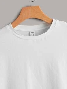 SHEIN Tops con gái Loại bướm Giải trí - trắng - Xem 4