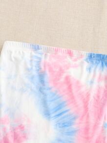 SHEIN EZwear 紮染抹胸連身短褲 - 彩色 - 查看 5