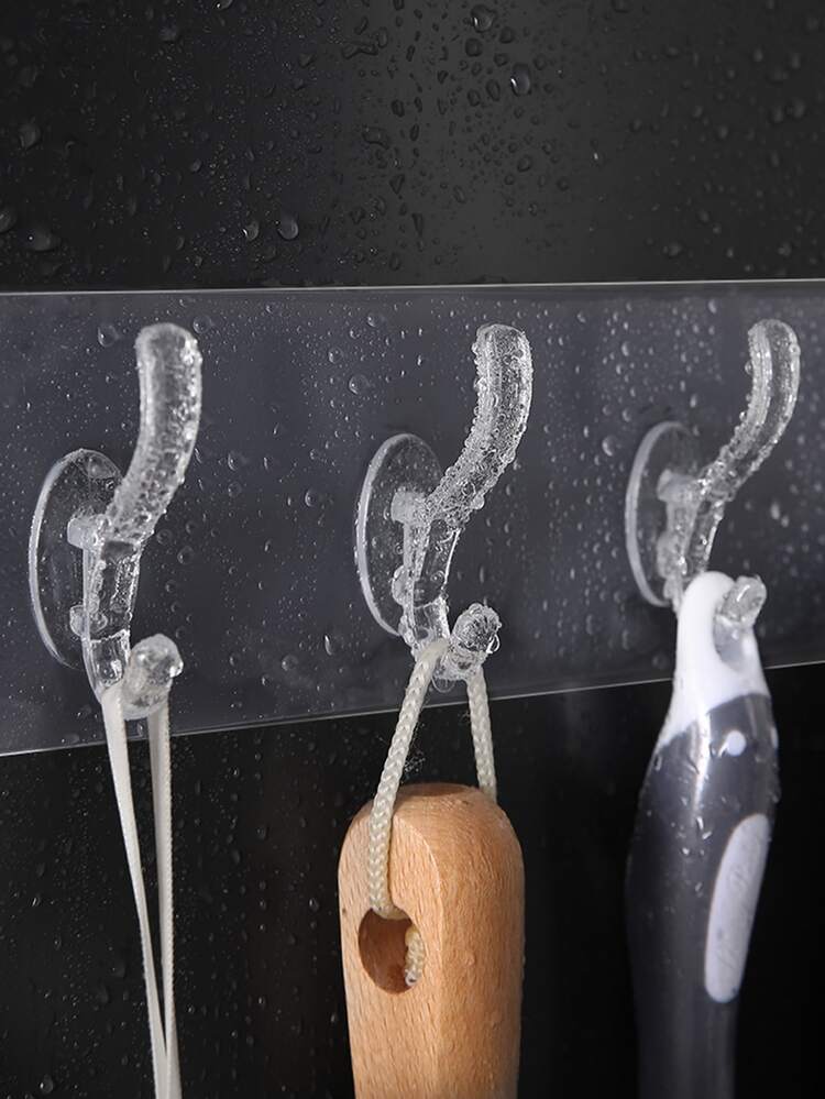 1pc Clear Wall Hook - Clear - View 5