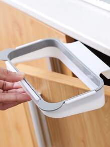 1pc Trash Bag Holder, Cabinet Hanging Garbage Bag Rack For Kitchen - Multicolor - View 2