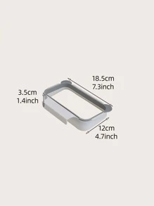 1pc Trash Bag Holder, Cabinet Hanging Garbage Bag Rack For Kitchen - Multicolor - View 3