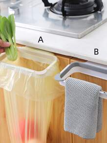 1pc Trash Bag Holder, Cabinet Hanging Garbage Bag Rack For Kitchen - Multicolor - View 5