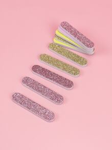 10 piezas Set lima de uña mini brillante - Multicolor - Ver 3