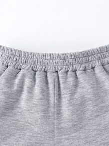 Baby 3pcs Slogan Patched Detail Shorts - Multicolor - View 3